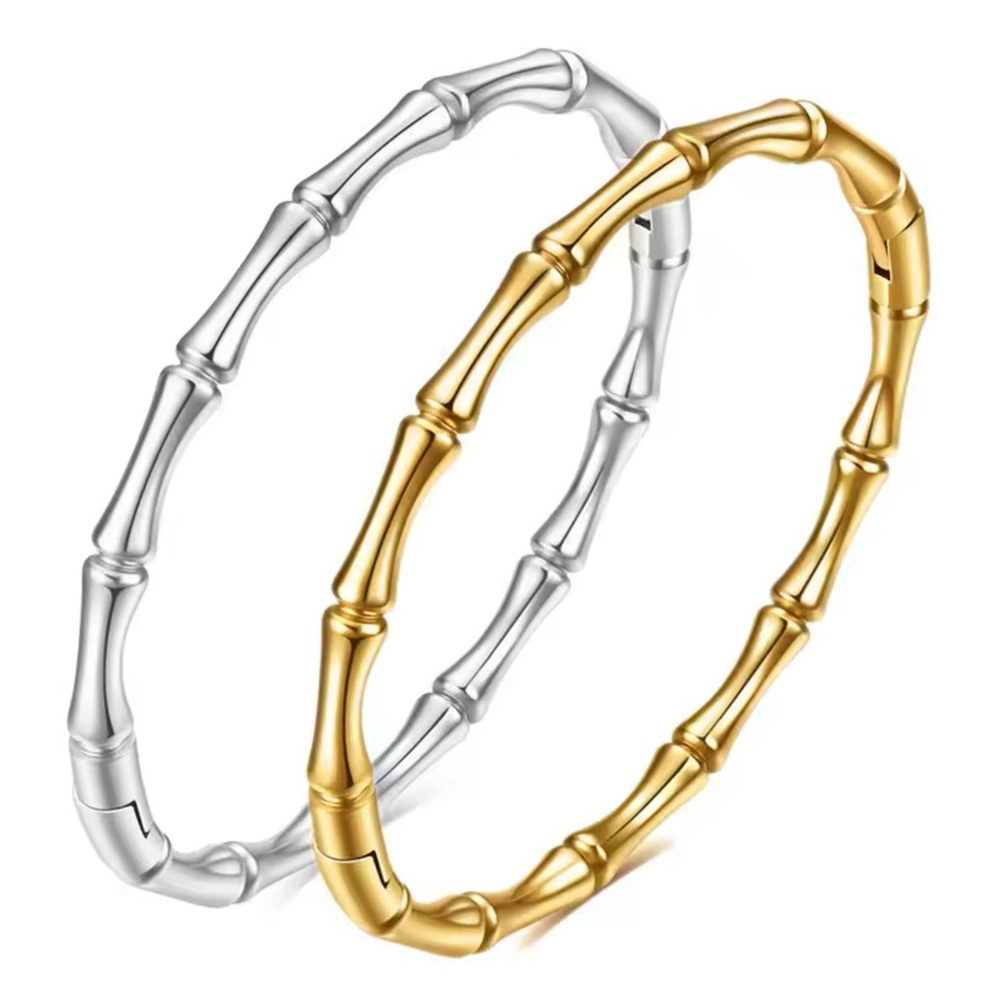 Bamboo Bangle Stainless Steel